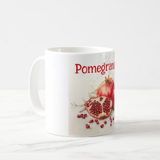 Pomegranate Coffee Mug Kaffeetasse (Vorderseite Links)