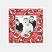 Pomegranate Family Foto Rosh Hashanah Celebration Serviette (Vorderseite)
