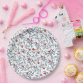 Pomegranate Florals Rosh Hashanah Pappteller (Party)