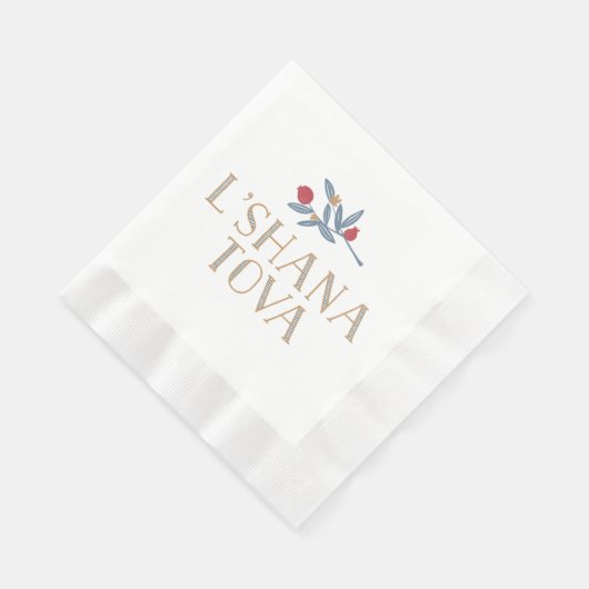 Pomegranate Florals Serviette (Ecke)