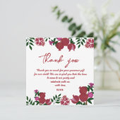 Pomegranate Fresh Fruite Birthday Danke Karte (Stehend Vorderseite)