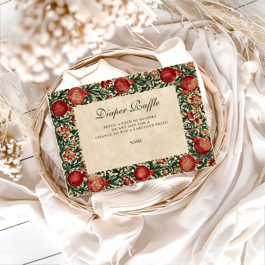 Pomegranate Garden Botanical Diapper Raffle  Begleitkarte
