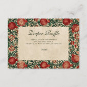 Pomegranate Garden Botanical Diapper Raffle Begleitkarte (Vorderseite)
