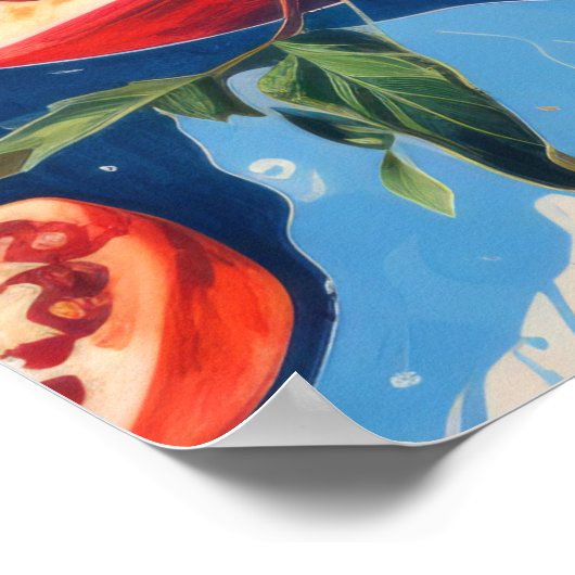 Pomegranate Grace Poster (Ecke)