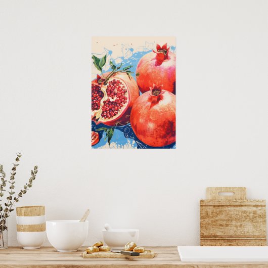 Pomegranate Grace Poster (Küche)