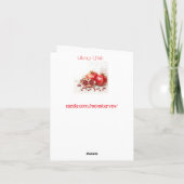 Pomegranate Greeting Card Karte (Rückseite)