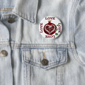 Pomegranate Heart LIEBE Valentine Button (Beispiel)