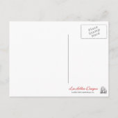 Pomegranate Heart LIEBE Valentine Feiertagspostkarte (Rückseite)