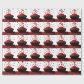 Pomegranate Illustration – Elegant Fruit Design Geschenkpapier (Flach)