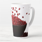 Pomegranate Illustration – Elegant Fruit Design Milchtasse (Rechte Ecke)