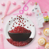 Pomegranate Illustration – Elegant Fruit Design Pappteller (Party)