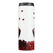 Pomegranate Illustration – Elegant Fruit Design Thermosbecher (Rückseite)