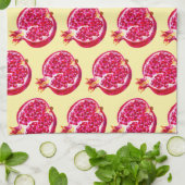Pomegranate Küchentuch gelb (Gefaltet)