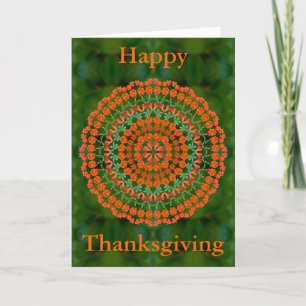 Pomegranate Mandala Thanksgiving Card Feiertagskarte