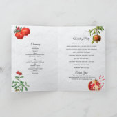 Pomegranate Mediterrane Hochzeitserie Programm (Innenseite)