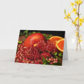 Pomegranate, Orange and Mint Karte (Gelbe Blume)