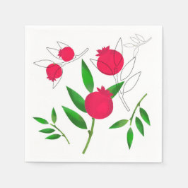 Pomegranate Paper Napkins Serviette