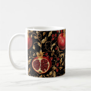 Pomegranate Paradies - reichhaltiges Blumenmuster Kaffeetasse