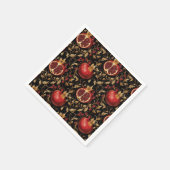 Pomegranate Paradies - reichhaltiges Blumenmuster Serviette (Ecke)