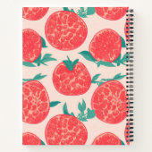 Pomegranate Pastel Personalisiertes Muster Notizblock (Rückseite)