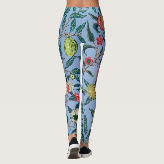 Pomegranate Pattern von William Morris Leggings (Rückseite)