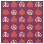Pomegranate Peace Signs Fruit Stoff (Muster)