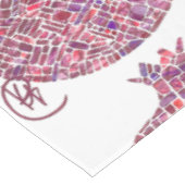 Pomegranate Pebble Graffiti Art Tableclout Tischdecke (Schrägansicht)