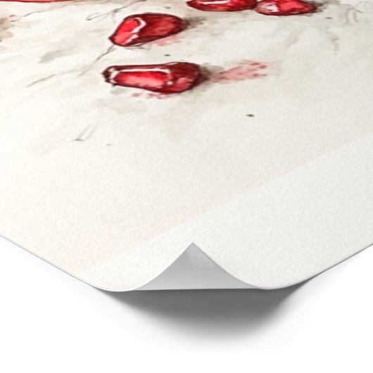 Pomegranate Poster (Ecke)