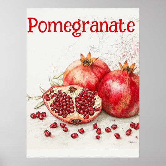 Pomegranate Poster (Vorne)