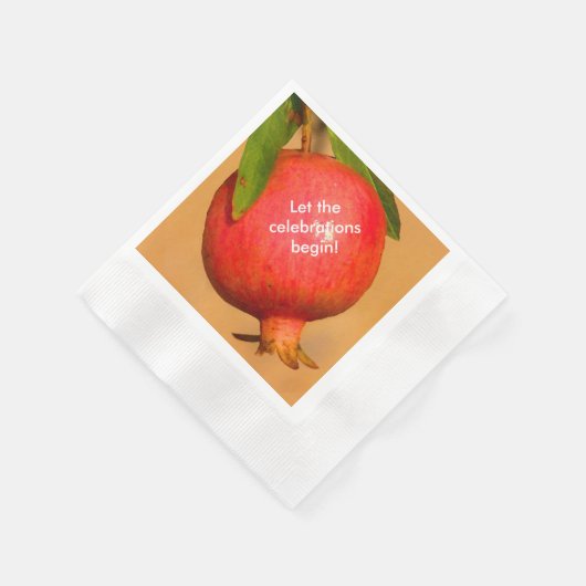 Pomegranate Rosh HaShana Serviette (Ecke)