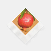 Pomegranate Rosh HaShana Serviette (Ecke)