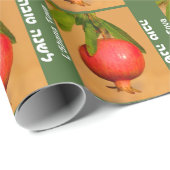 Pomegranate Rosh HaShana Wrapping Paper Geschenkpapier (Rolleneckpunkt)