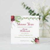 Pomegranate Rosh Hashanah Einladung (Stehend Vorderseite)