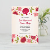 Pomegranate Rosh Hashanah Einladung (kundenspezifi (Stehend Vorderseite)