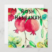 Pomegranate Rosh Hashanah Fruit Shana Tova (Vorne/Hinten)