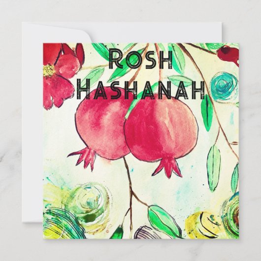 Pomegranate Rosh Hashanah Fruit Shana Tova (Vorderseite)