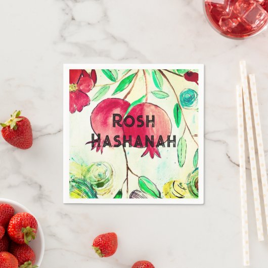 Pomegranate Rosh Hashanah Fruit Shana Tova Serviette (Beispiel)