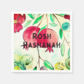 Pomegranate Rosh Hashanah Fruit Shana Tova Serviette (Vorderseite)