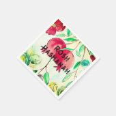 Pomegranate Rosh Hashanah Fruit Shana Tova Serviette (Ecke)