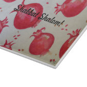Pomegranate Shabbat Challah Board Schneidebrett (Ecke)