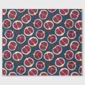 Pomegranate slices wrapping paper geschenkpapier (Flach)