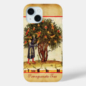 POMEGRANATE TREE ANTIQUE PARCHMENT Case-Mate iPhone HÜLLE (Rückseite)