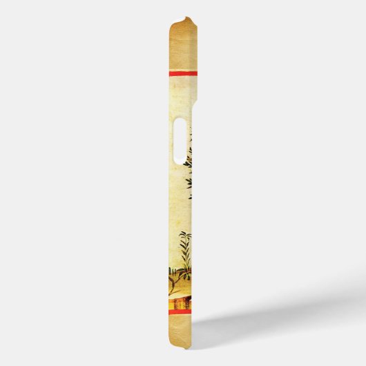 POMEGRANATE TREE ANTIQUE PARCHMENT Case-Mate iPhone HÜLLE (Rückseite / Rechts)