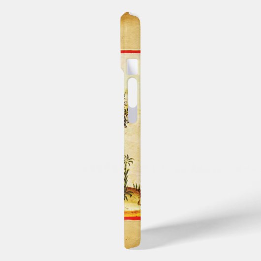 POMEGRANATE TREE ANTIQUE PARCHMENT Case-Mate iPhone HÜLLE (Rückseite / Links)