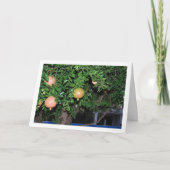 Pomegranate Tree Portrait Karte (Vorderseite)