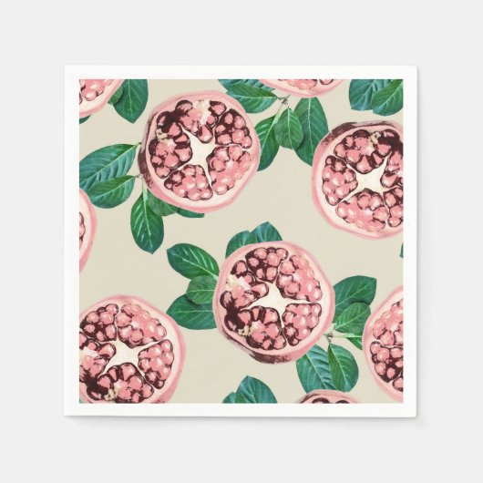 Pomegranate V2 Papier Napkins Serviette (Vorderseite)