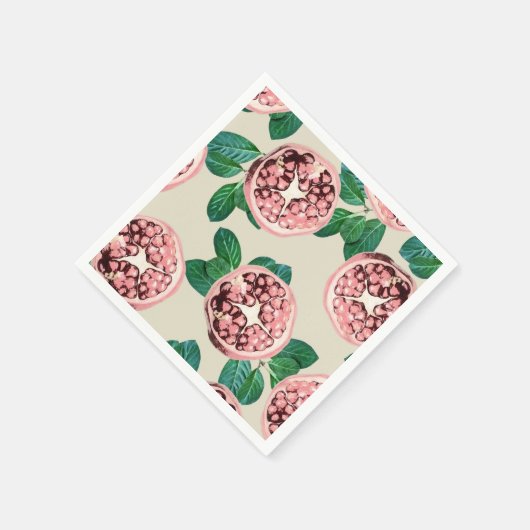 Pomegranate V2 Papier Napkins Serviette (Ecke)