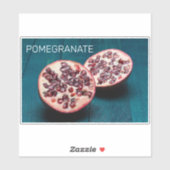 Pomegranate Vegan Obstkorb Gourmet Feinschmecker S Aufkleber (Blatt)