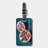 Pomegranate Vegan Obstkorb Gourmet Feinschmecker S Gepäckanhänger (Vorderseite vertikal)