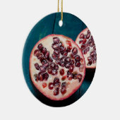 Pomegranate Vegan Obstkorb Gourmet Feinschmecker S Keramik Ornament (Rechts)